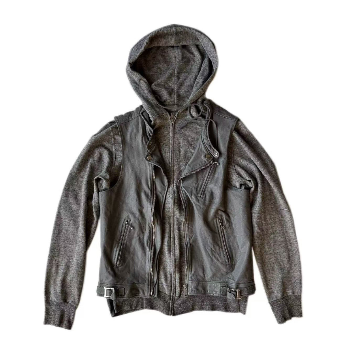 Undercover 12SS Patchwork Cowhide Leather Jacket