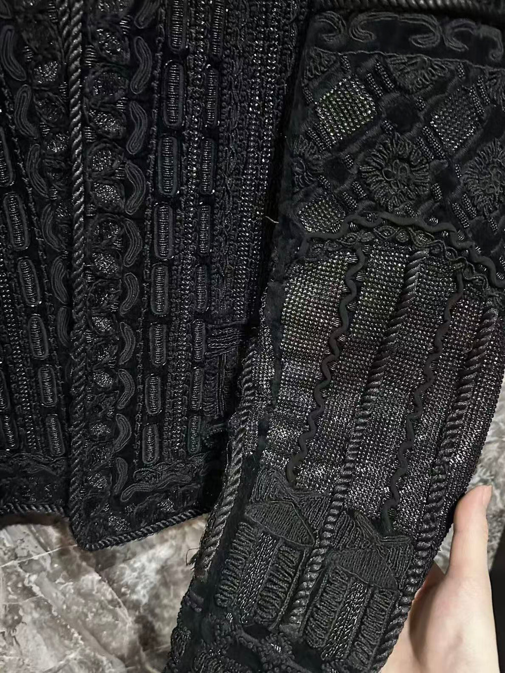 Balmain HM 2015 Embroidered Velvet Jacket