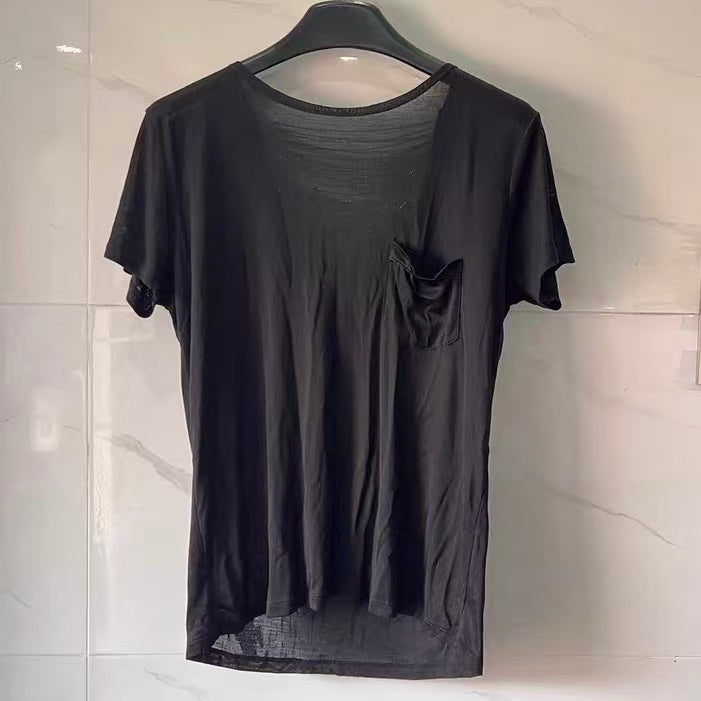 Saint Laurent 13FW Chain Pocket Tee