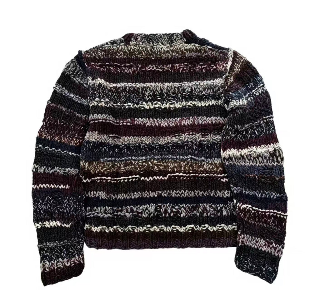 Dolce & Gabbana Multi-color Striped Wool Sweater