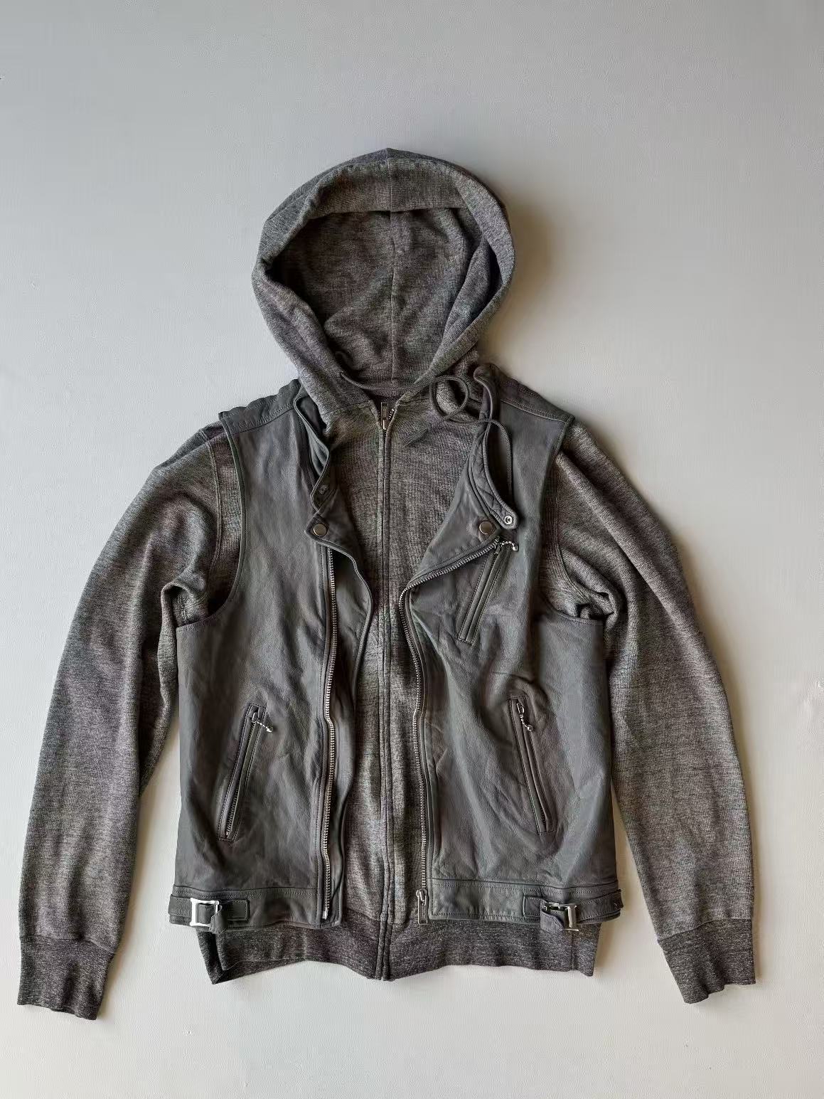 Undercover 12SS Patchwork Cowhide Leather Jacket