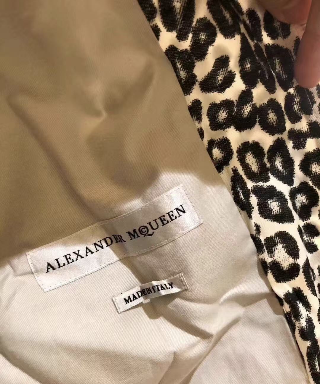 Alexander McQueen 14AW Leopard Print Bomber Jacket