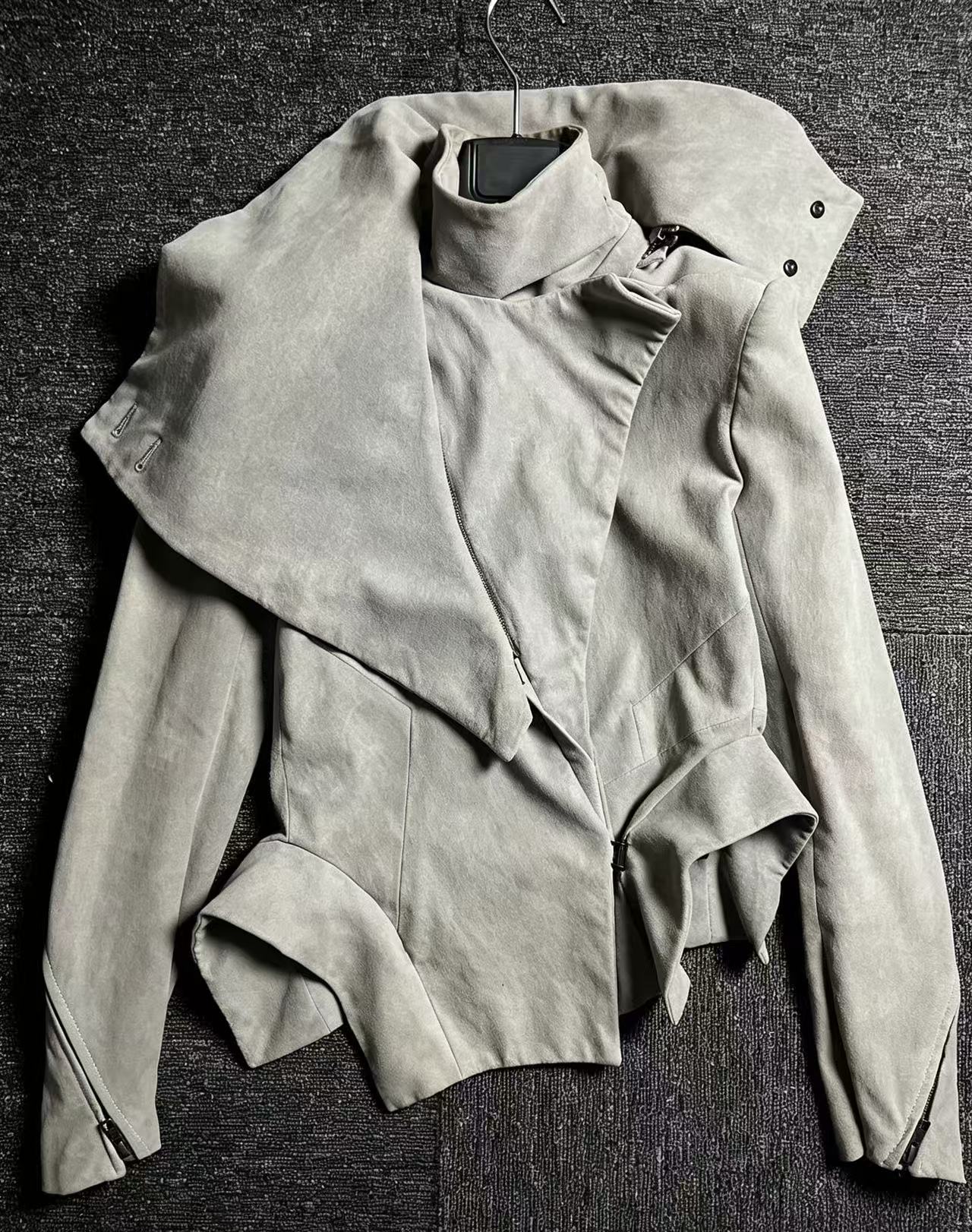 Ann Demeulemeester 12FW Deconstructed Leather Jacket