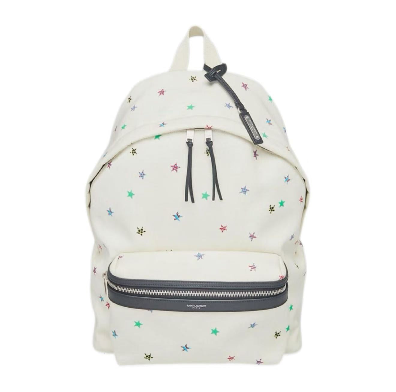 Saint Laurent Multicolor Star Print Backpack