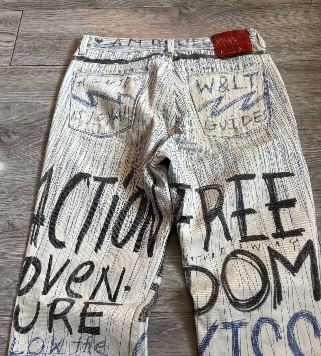Walter Van Beirendonck W&LT Vintage Graffiti Jeans