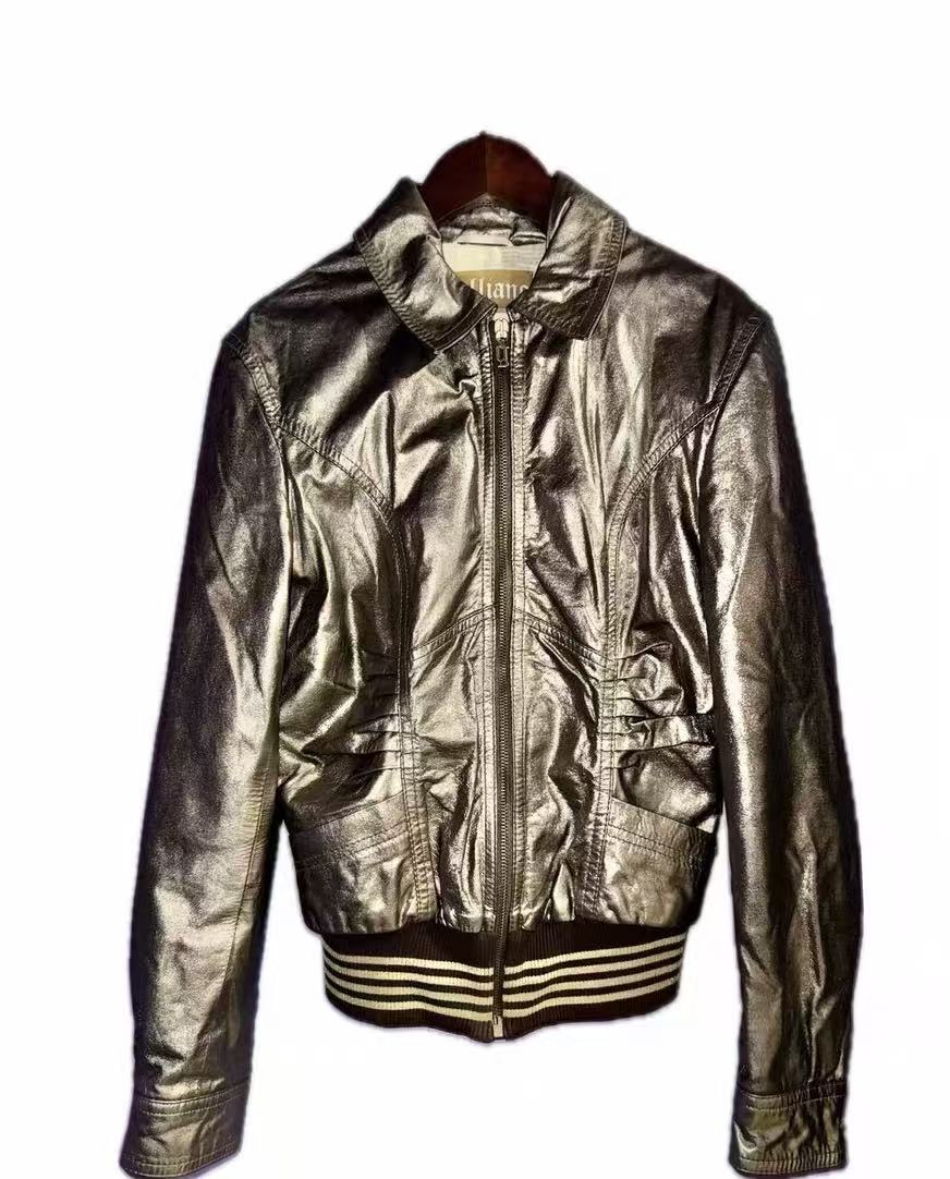 John galliano vintage silver jacket