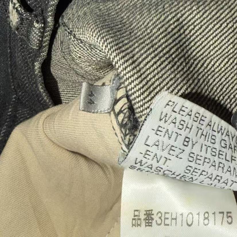 Dior Homme SS03 "Follow Me" Washed Black Clawmark Denim