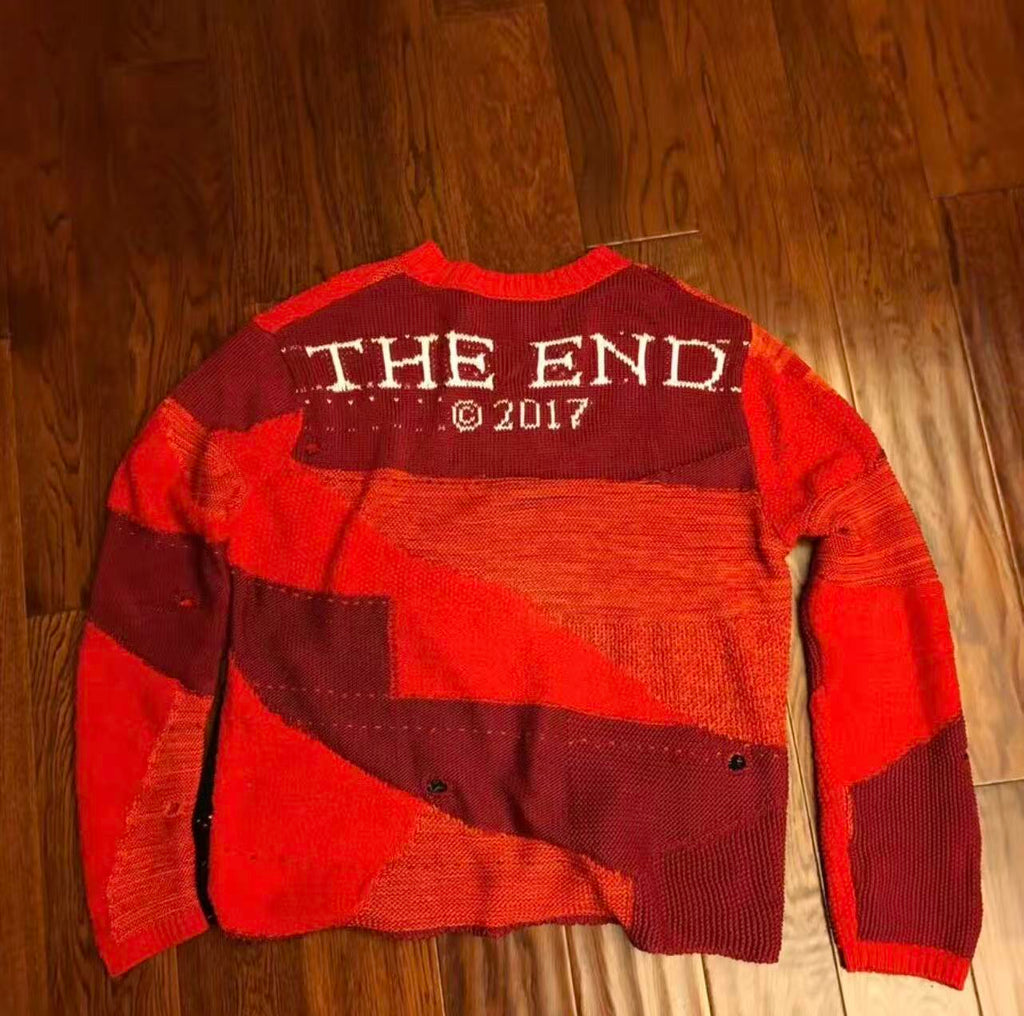 Off-White  2017SS "Mirror Mirror" Knit Long-Sleeve Tee