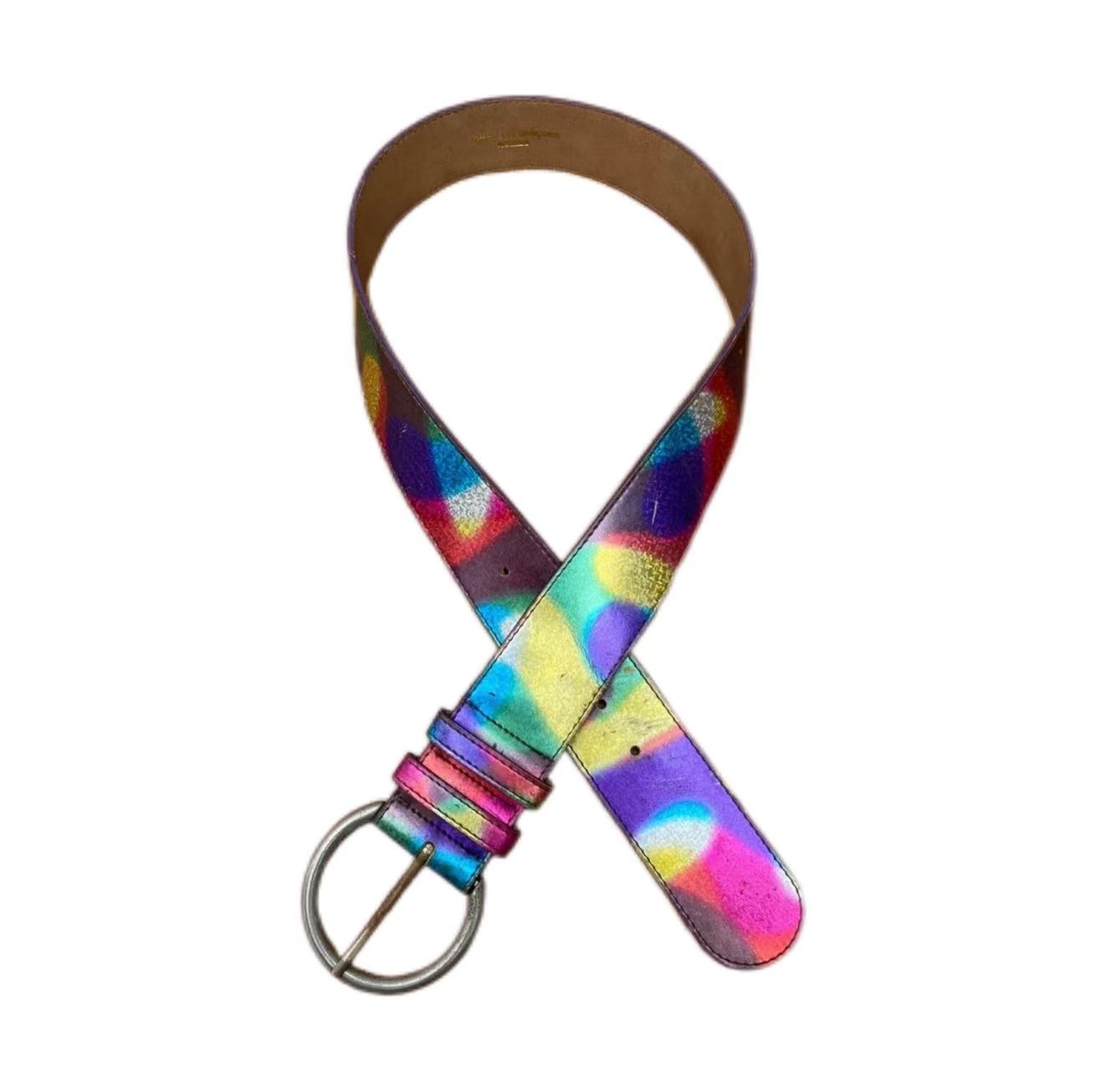Comme Des Garcons Vintage Multi-color Leather Belt