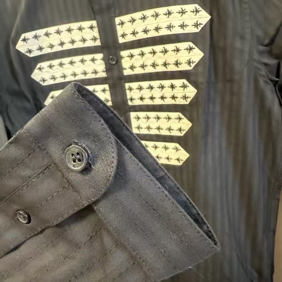 Saint Laurent 19SS Striped Officer Shirt