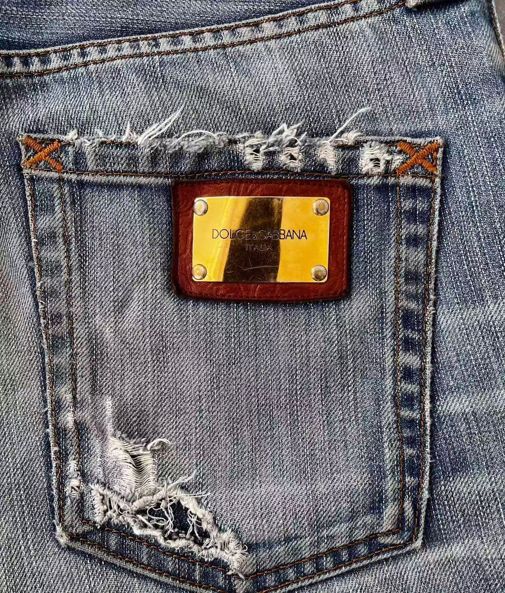 Dolce&Gabbana Blue Washed Denim Jeans