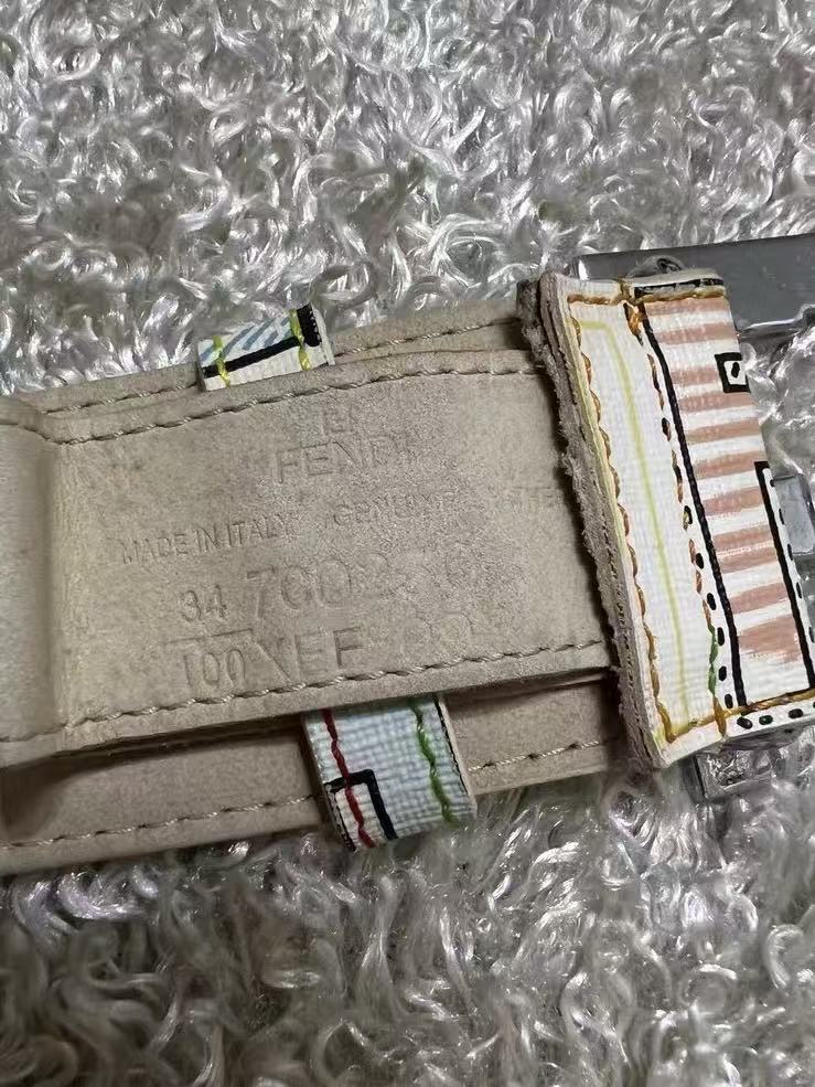 Fendi Multicolor Zucca Monogram Belt