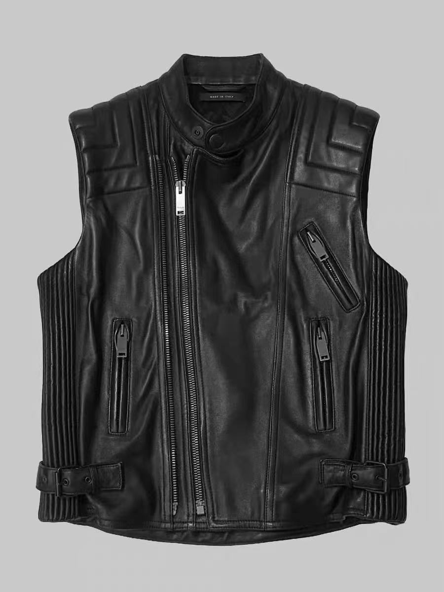 Gucci Black Leather Vest
