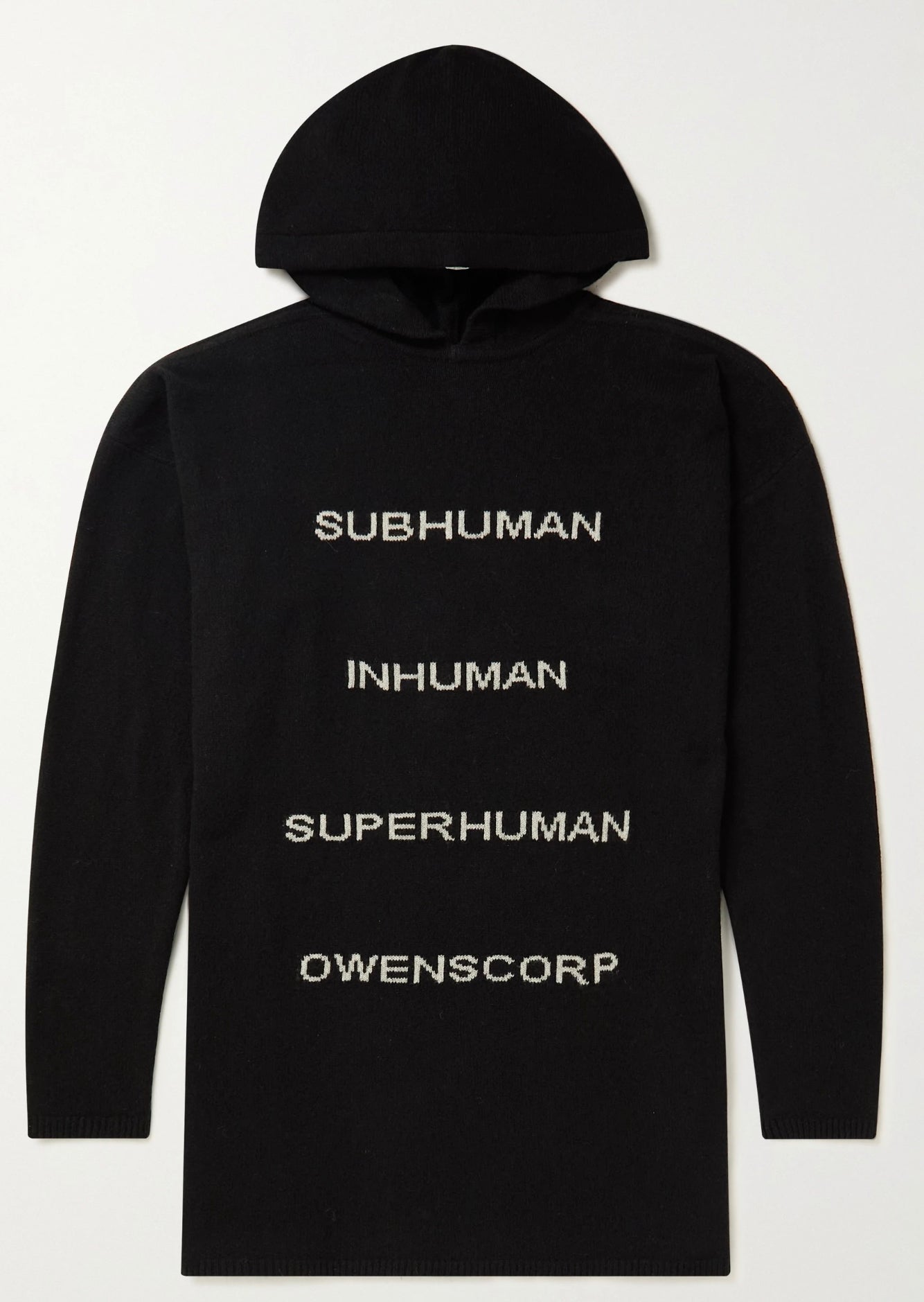 Rick Owens fw22 wool blend hooded sweater