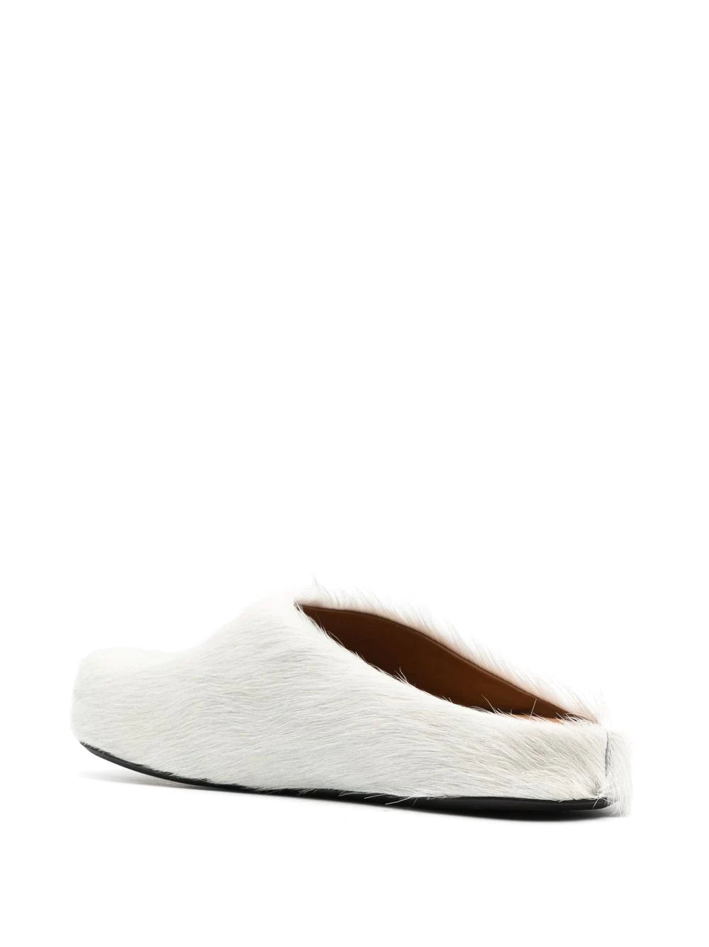 Marni AW22 fur-trimmed sabot slippers