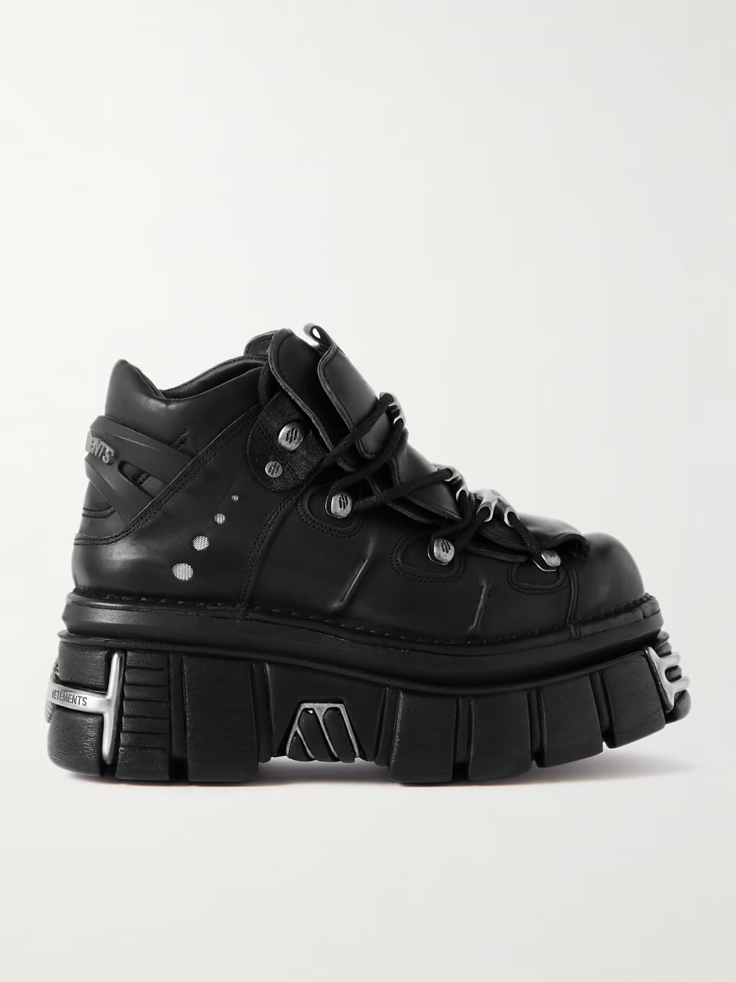 VETEMENTS x New Rock leather platform sneakers