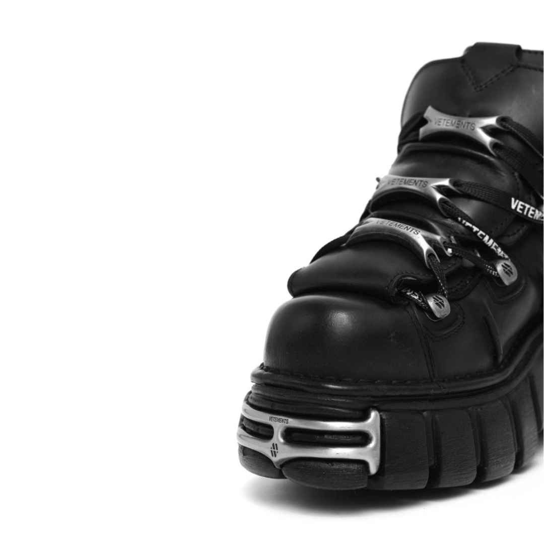 VETEMENTS x New Rock leather platform sneakers