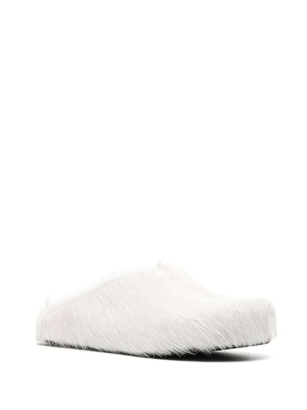 Marni AW22 fur-trimmed sabot slippers