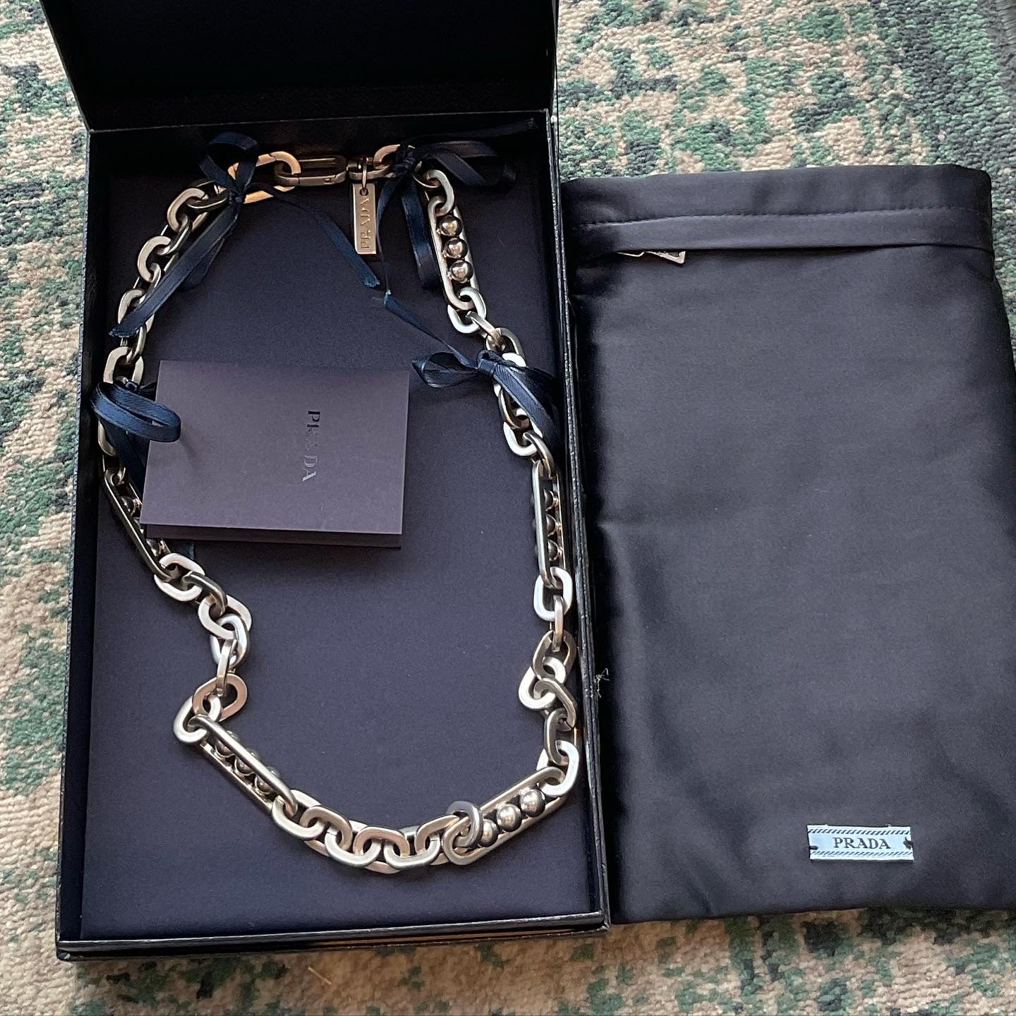 Prada ball n loop chunky chain