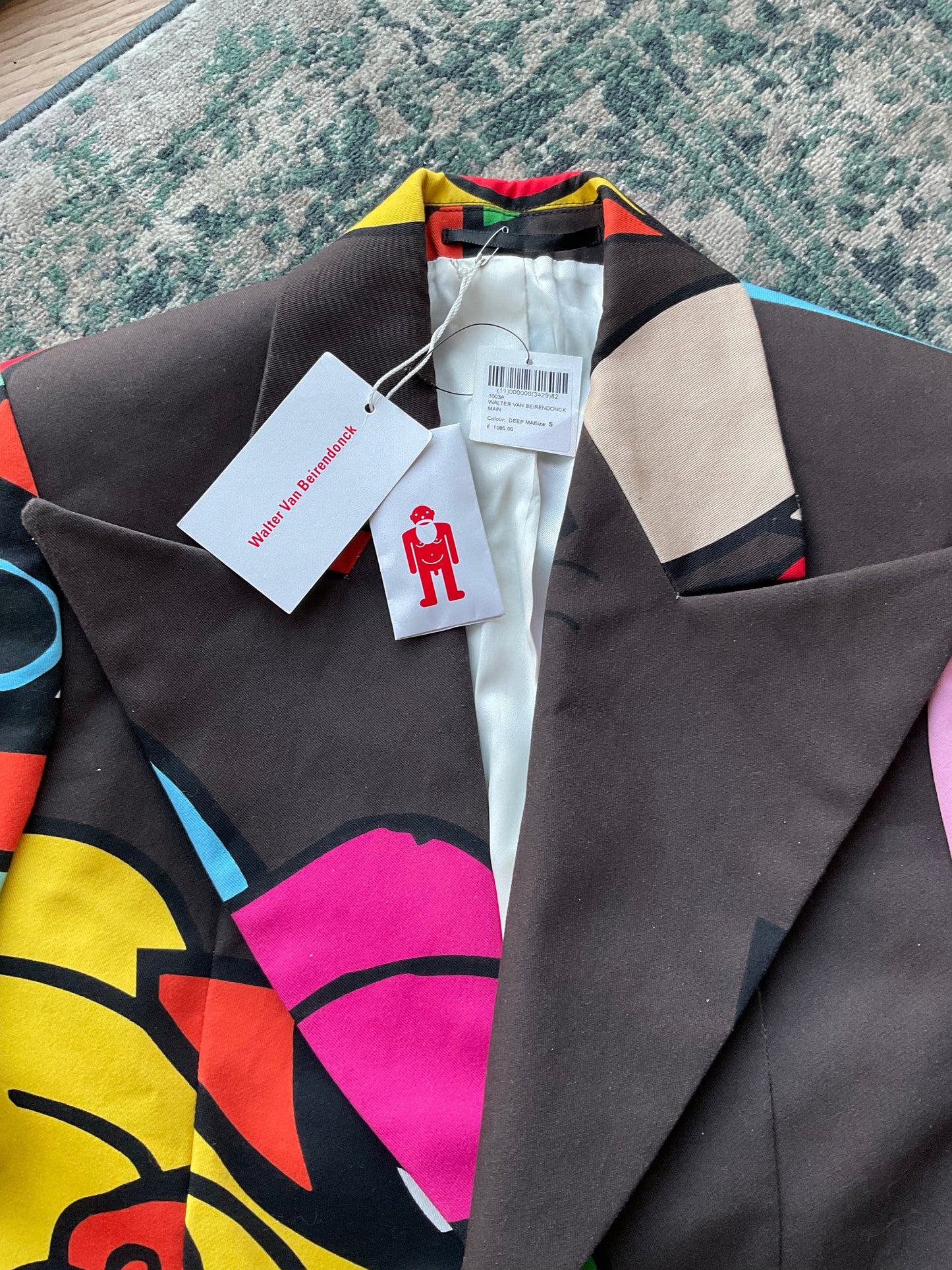 Walter Van Beirendonck graphic blazer