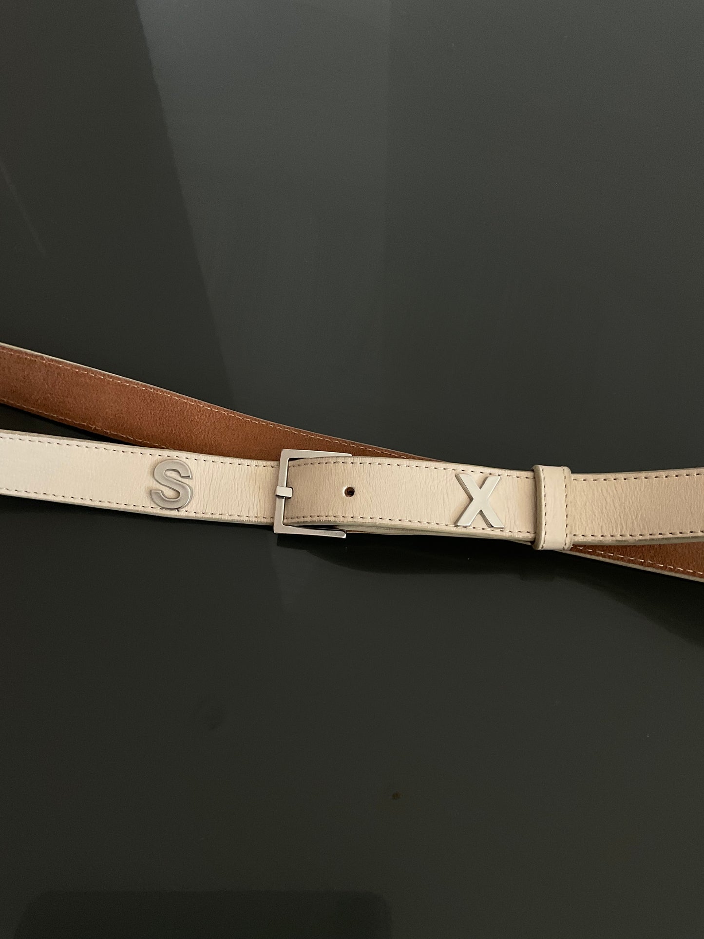 Martine Rose lettering belt