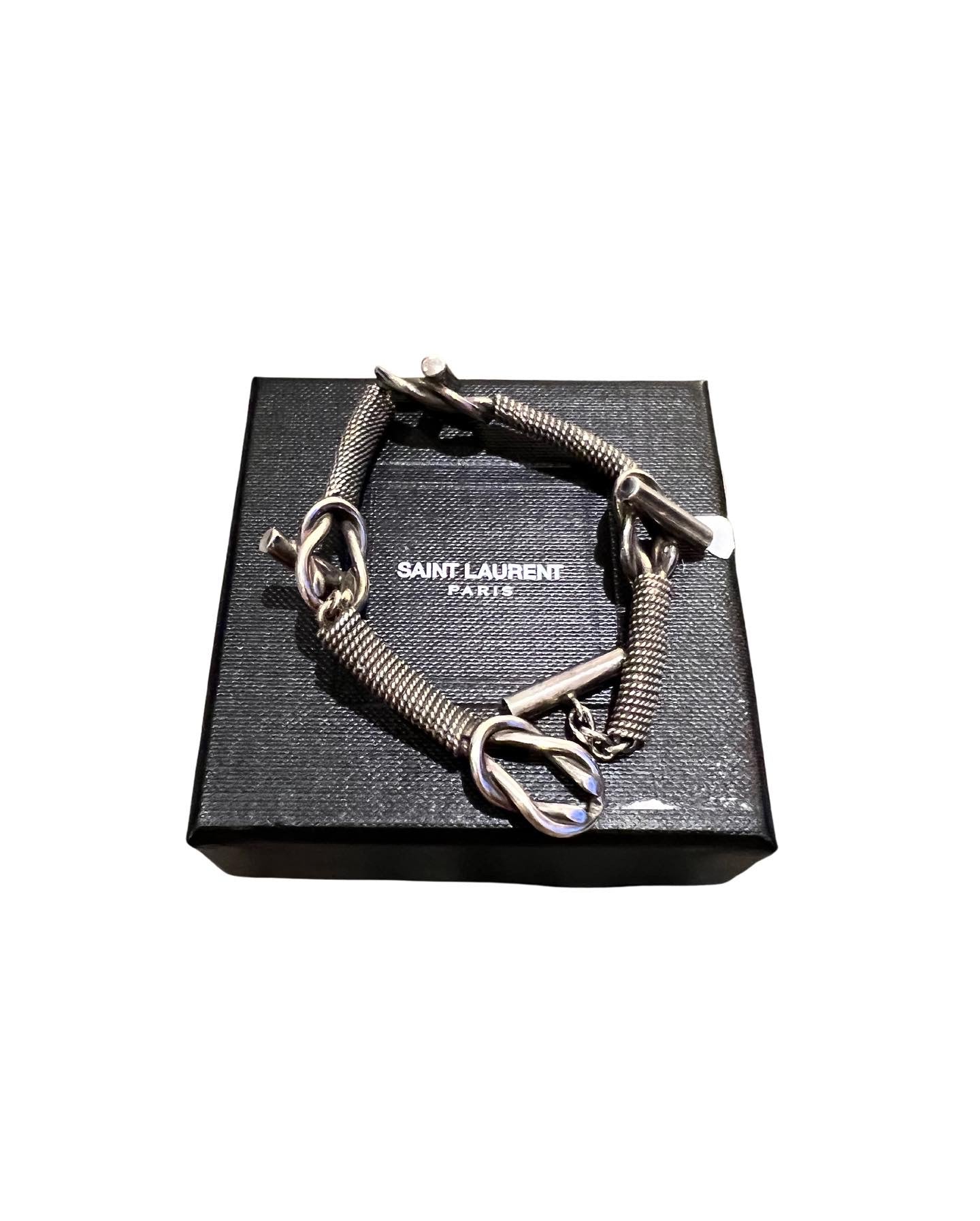 Saint Laurent Paris knot bracelet