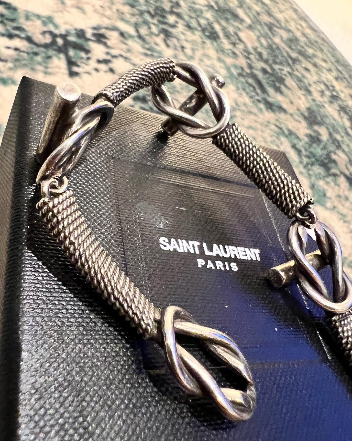 Saint Laurent Paris knot bracelet