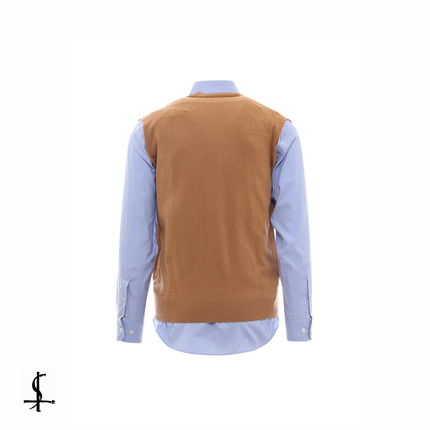 Masion Margiela deconstructed sweater patchwork shirt