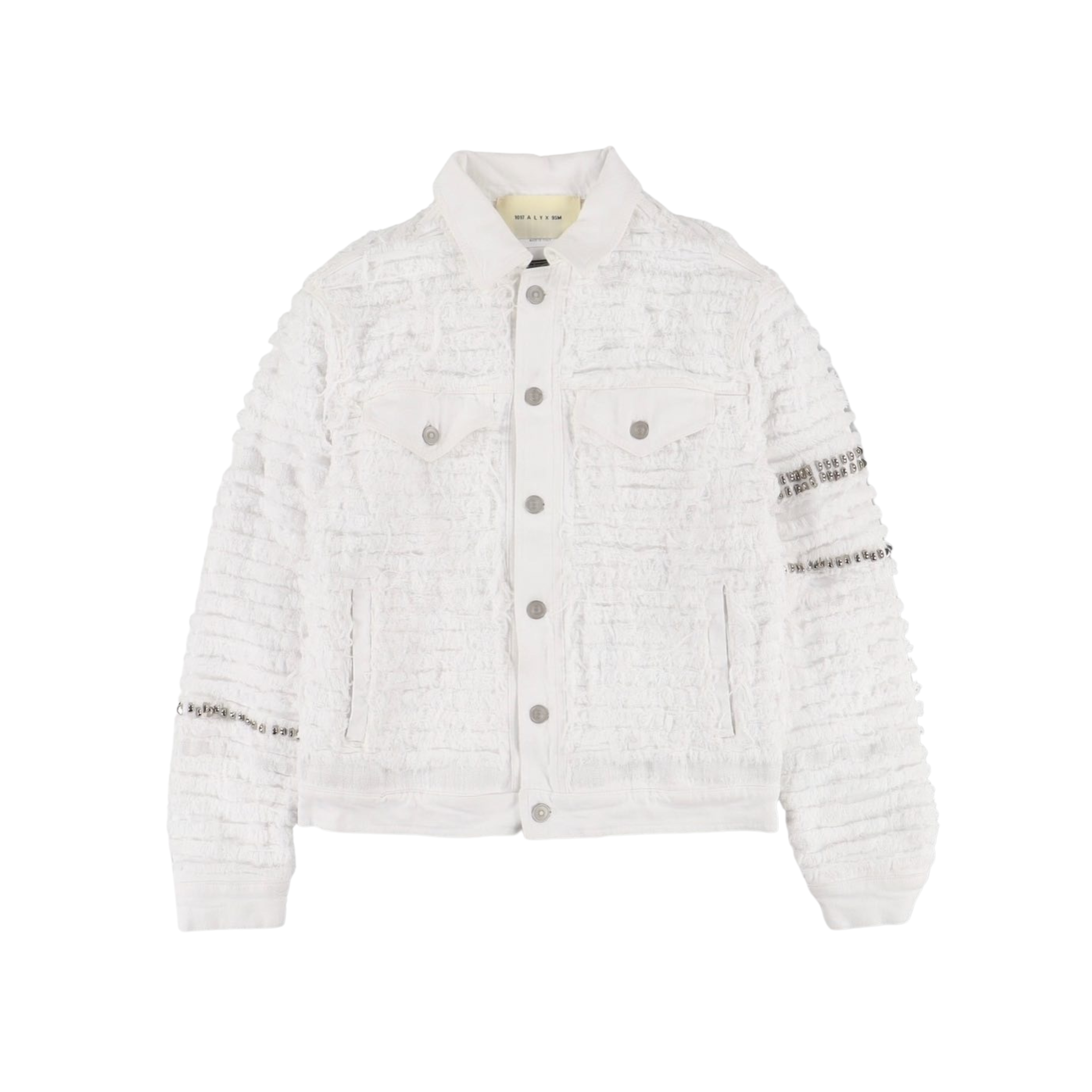 Alyx x blackmeans studded denim jacket- white