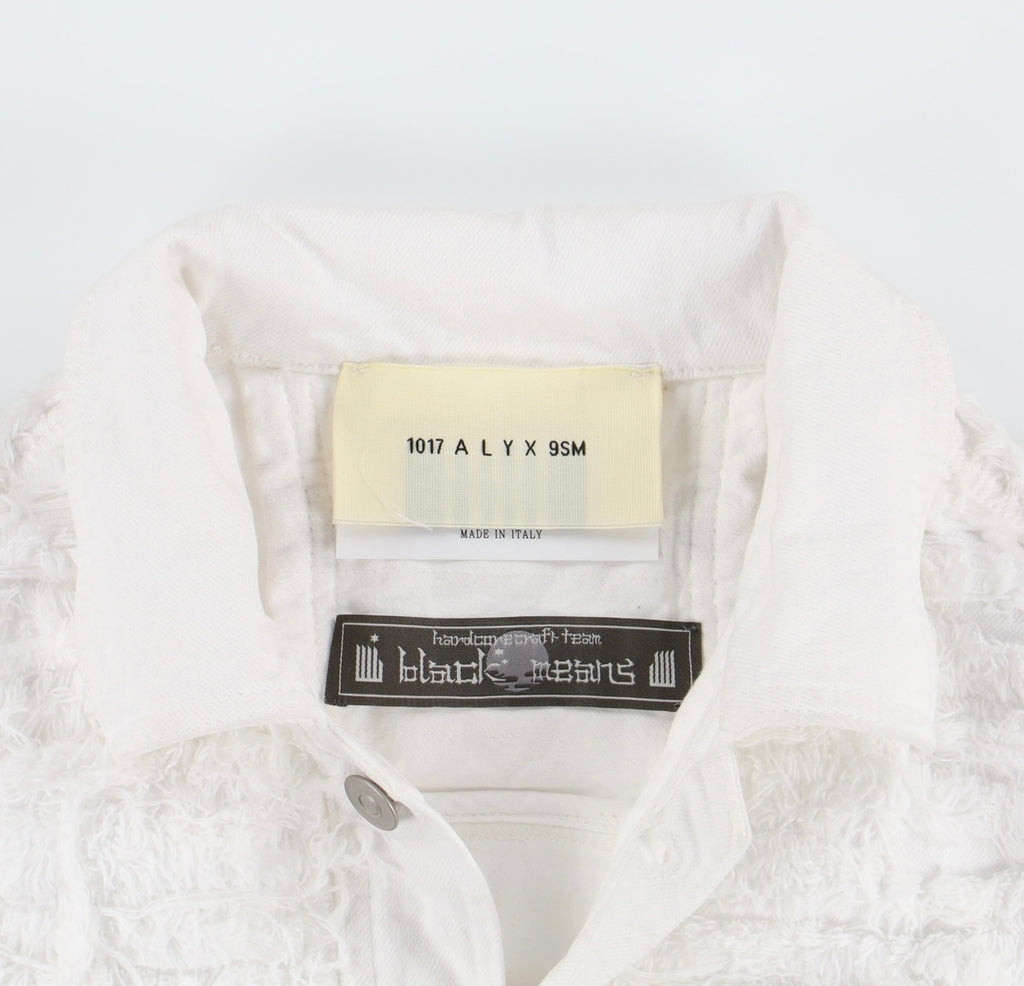 Alyx x blackmeans studded denim jacket- white