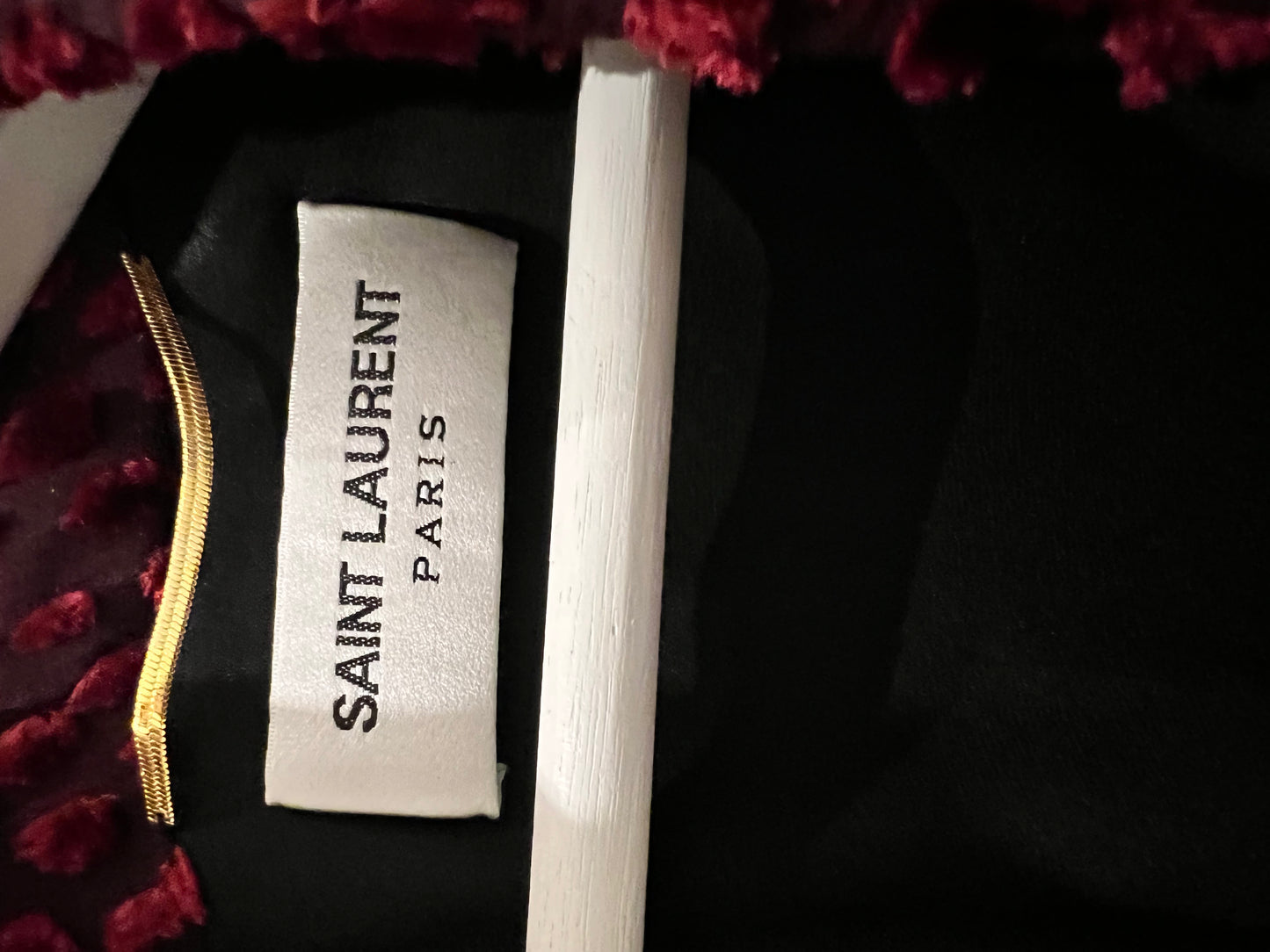 Saint Laurent Paris silk blend dress