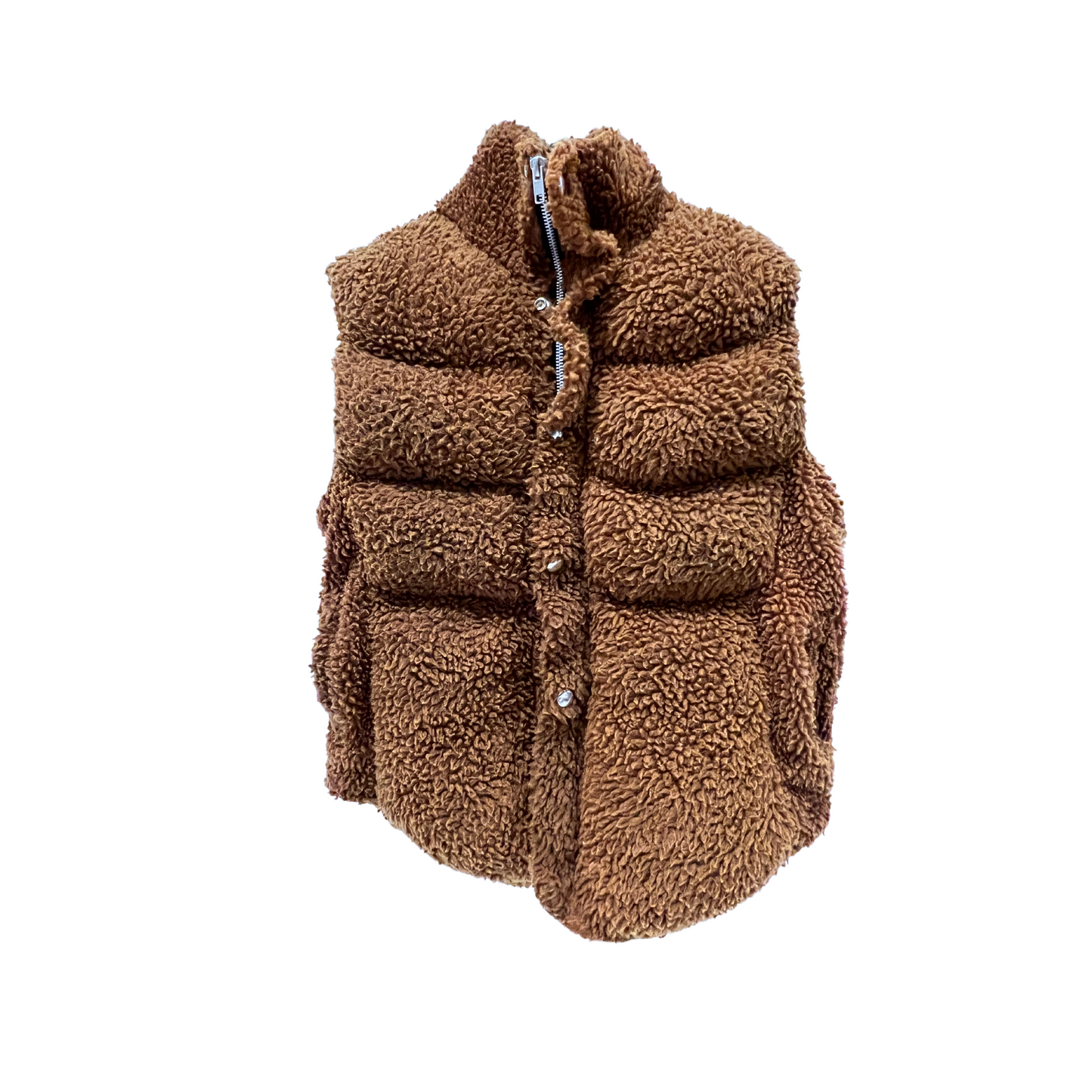 HUMAN NATURE puffer vest- brown