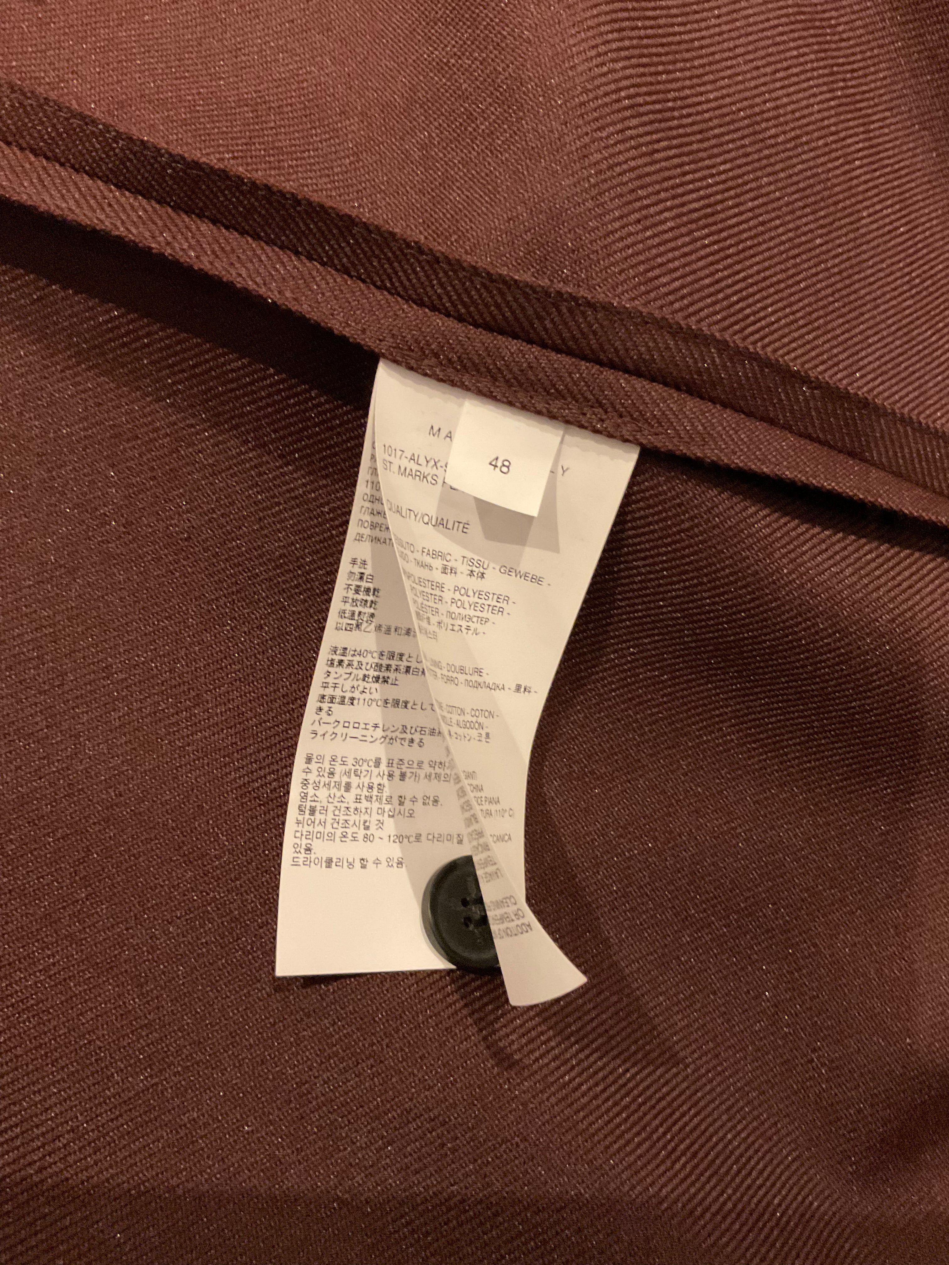 1017 Alyx 9sm fall 22 convertible collar appliquéd twill shirt