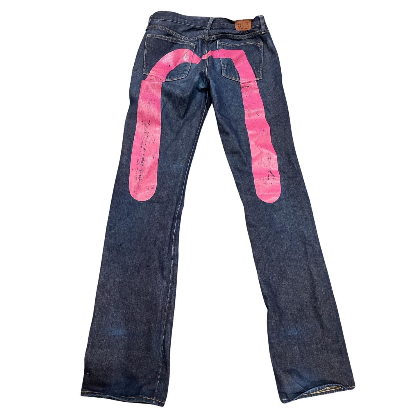 Evisu vintage denim jeans -pink logo