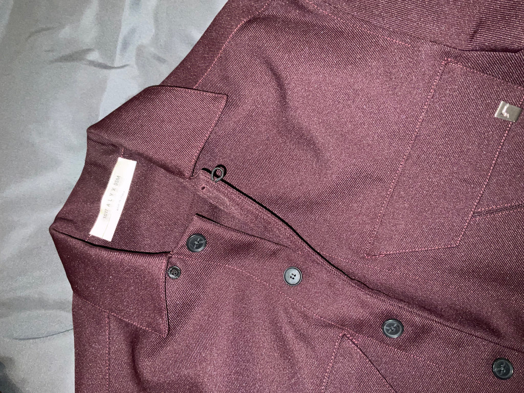 1017 Alyx 9sm fall 22 convertible collar appliquéd twill shirt
