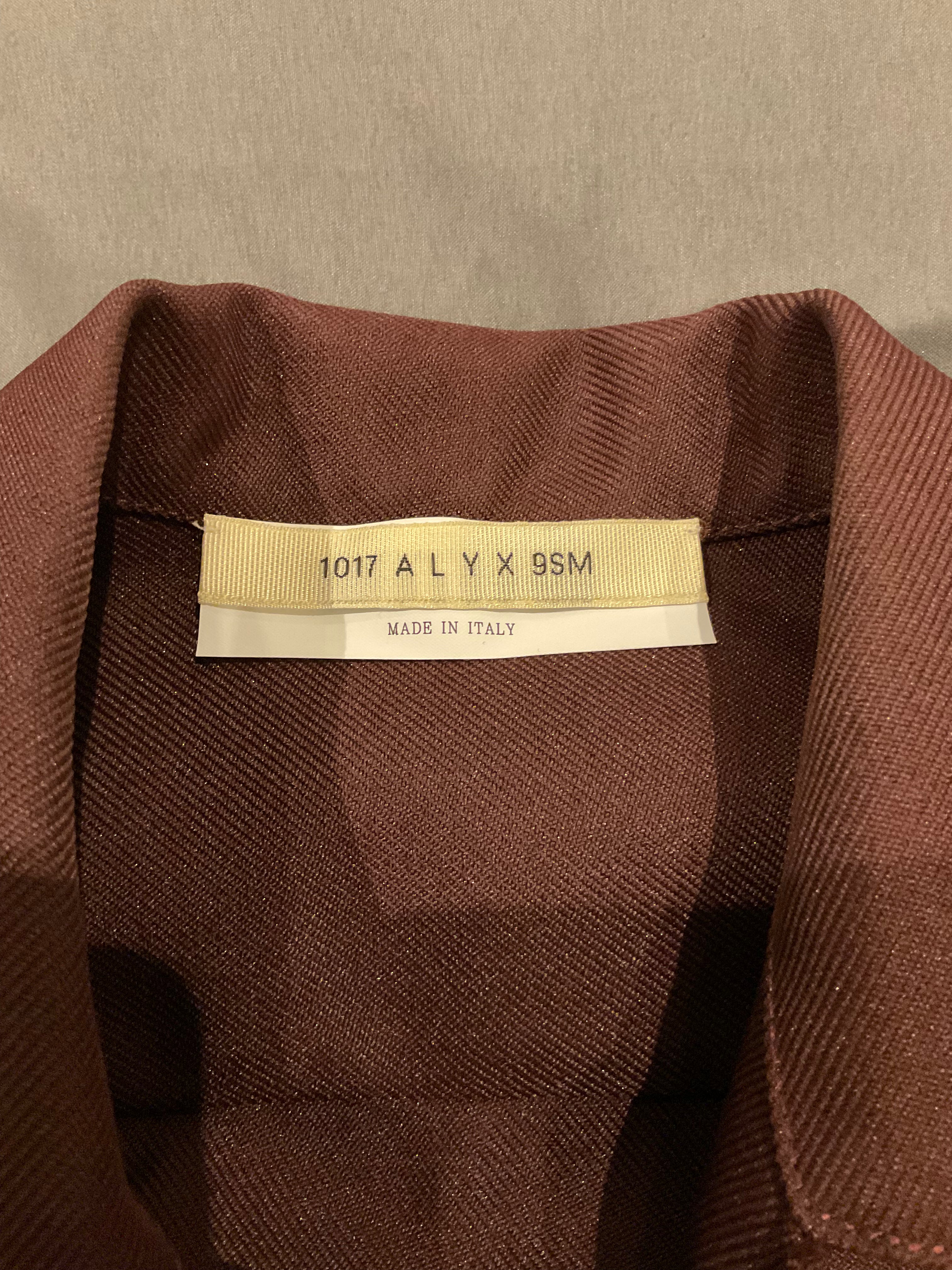 1017 Alyx 9sm fall 22 convertible collar appliquéd twill shirt