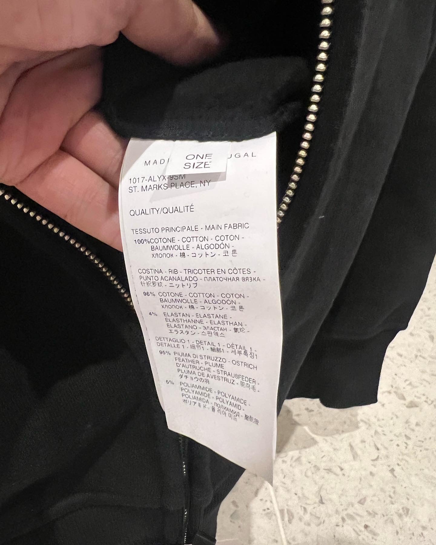 1017 alyx 9sm black fur hoodie