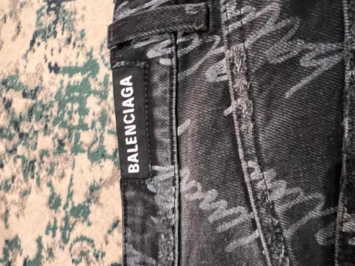 Balenciaga monogram denim jeans