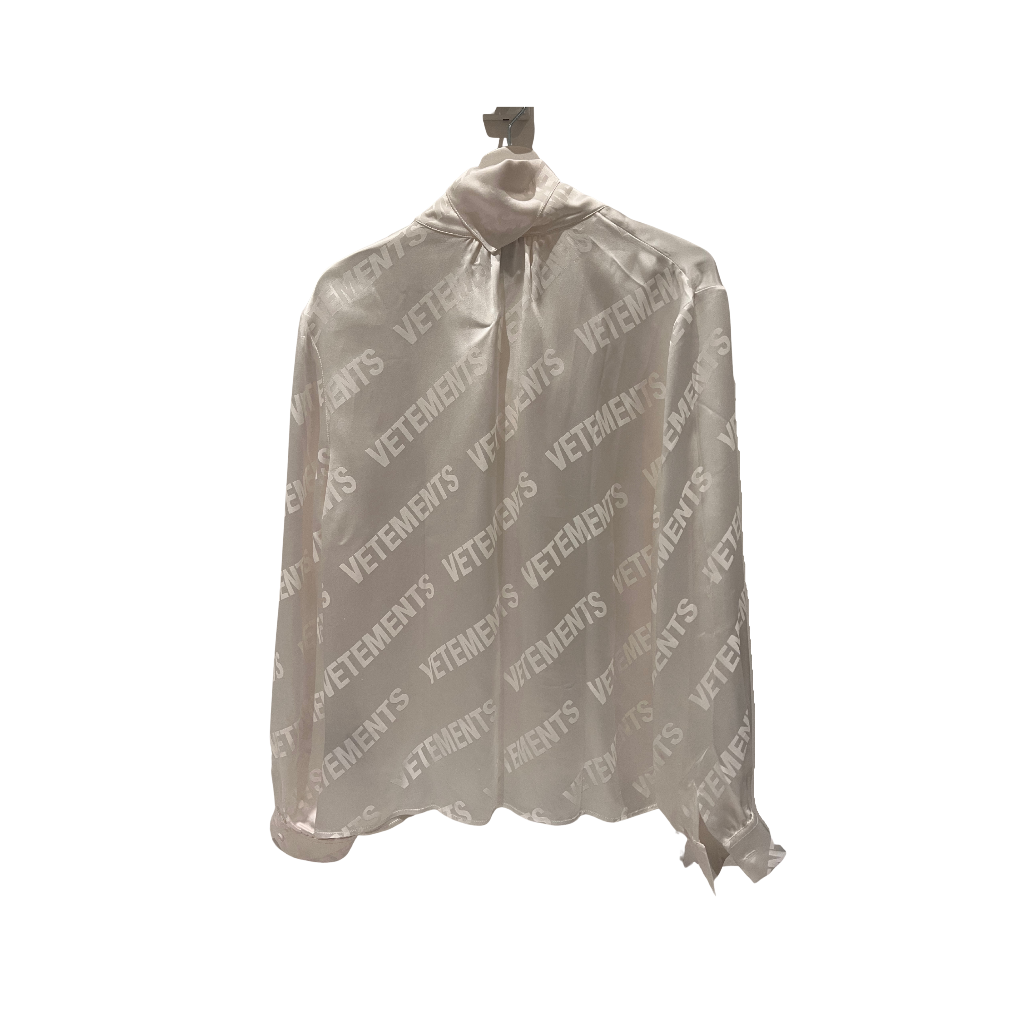 Vetement silk monogram shirt