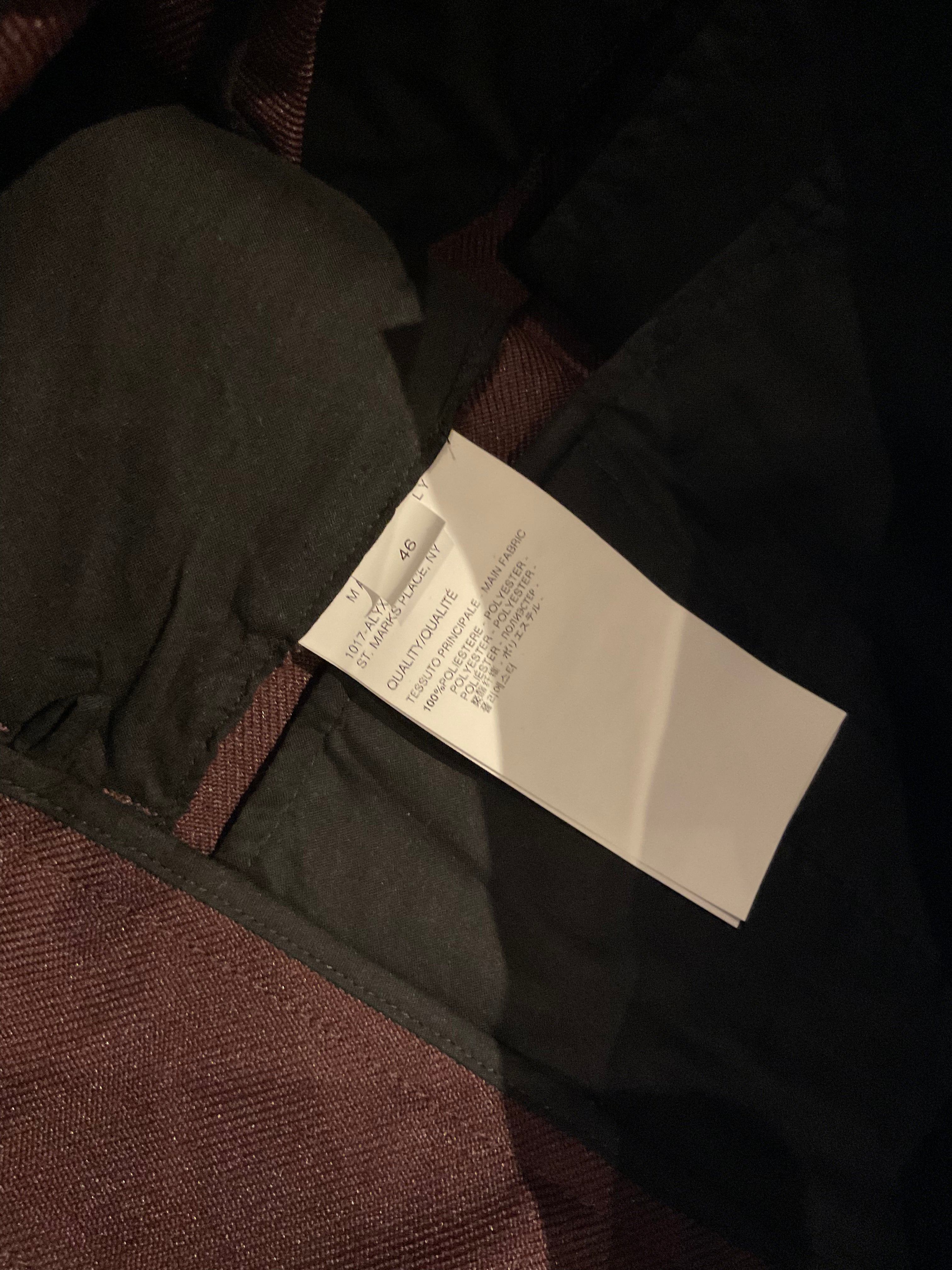 1017 alyx 9sm wide leg twill pants