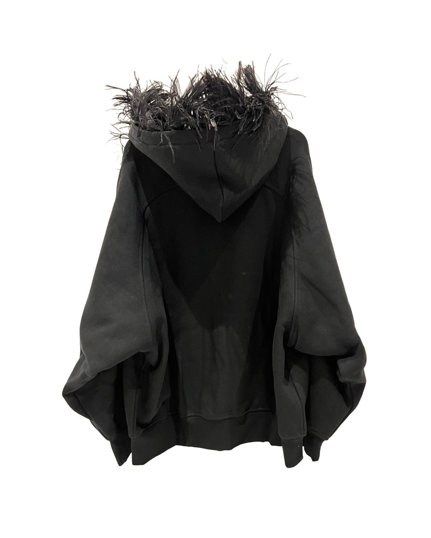 1017 alyx 9sm black fur hoodie