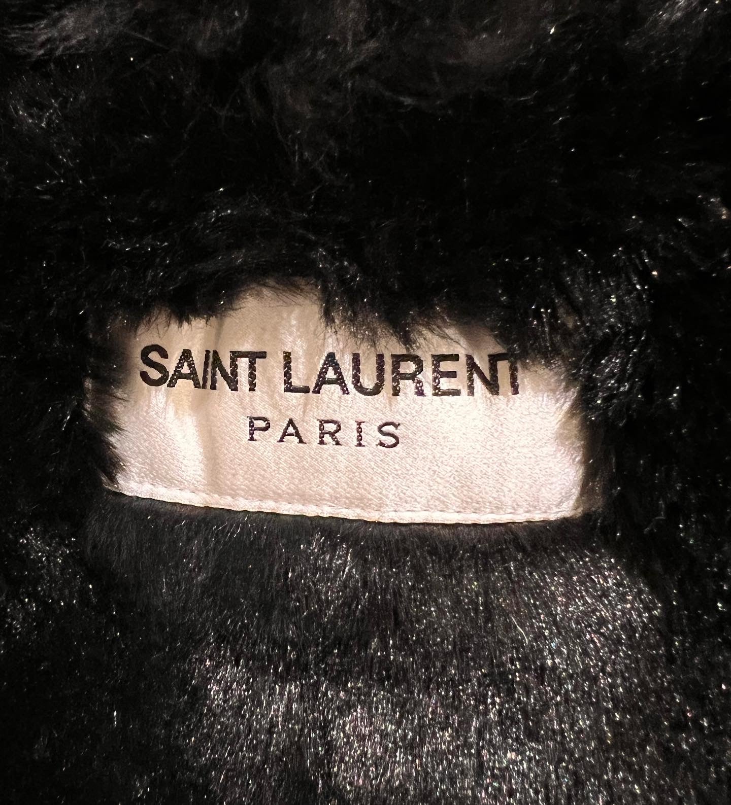 Saint Laurent Paris fur jacket