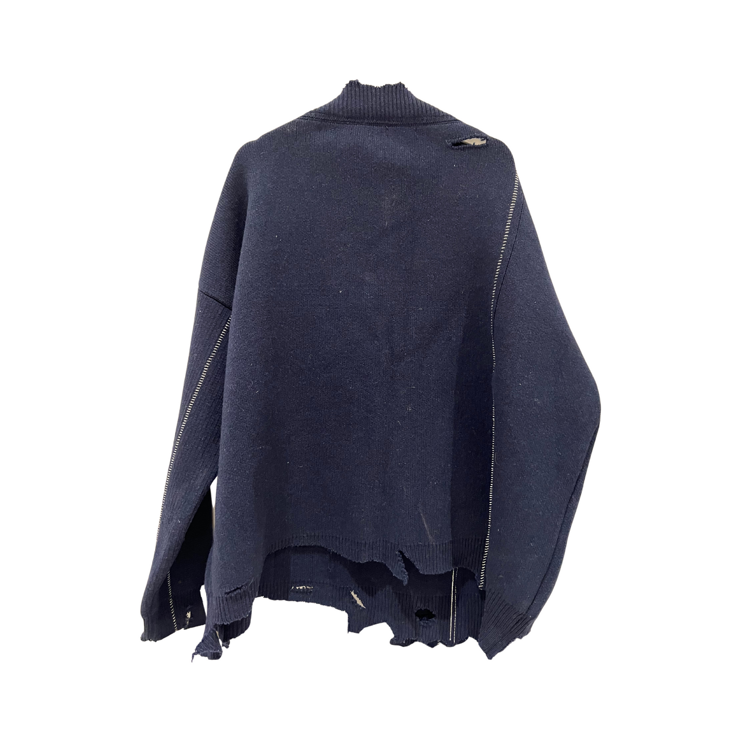 Raf Simons: Fall 2016 oversized navy knit sweater