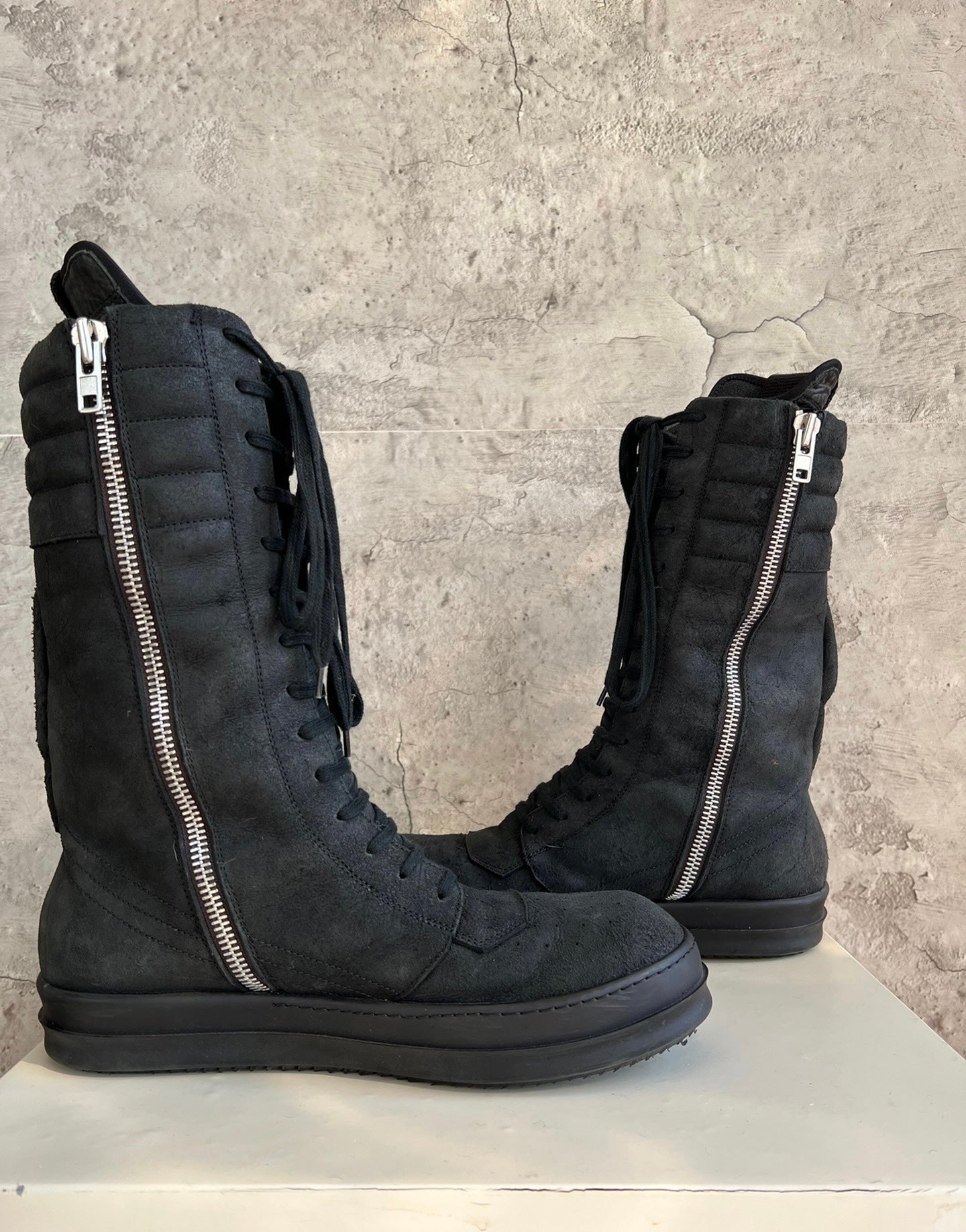 Rick Owens 15fw cargo basket high top sneakers