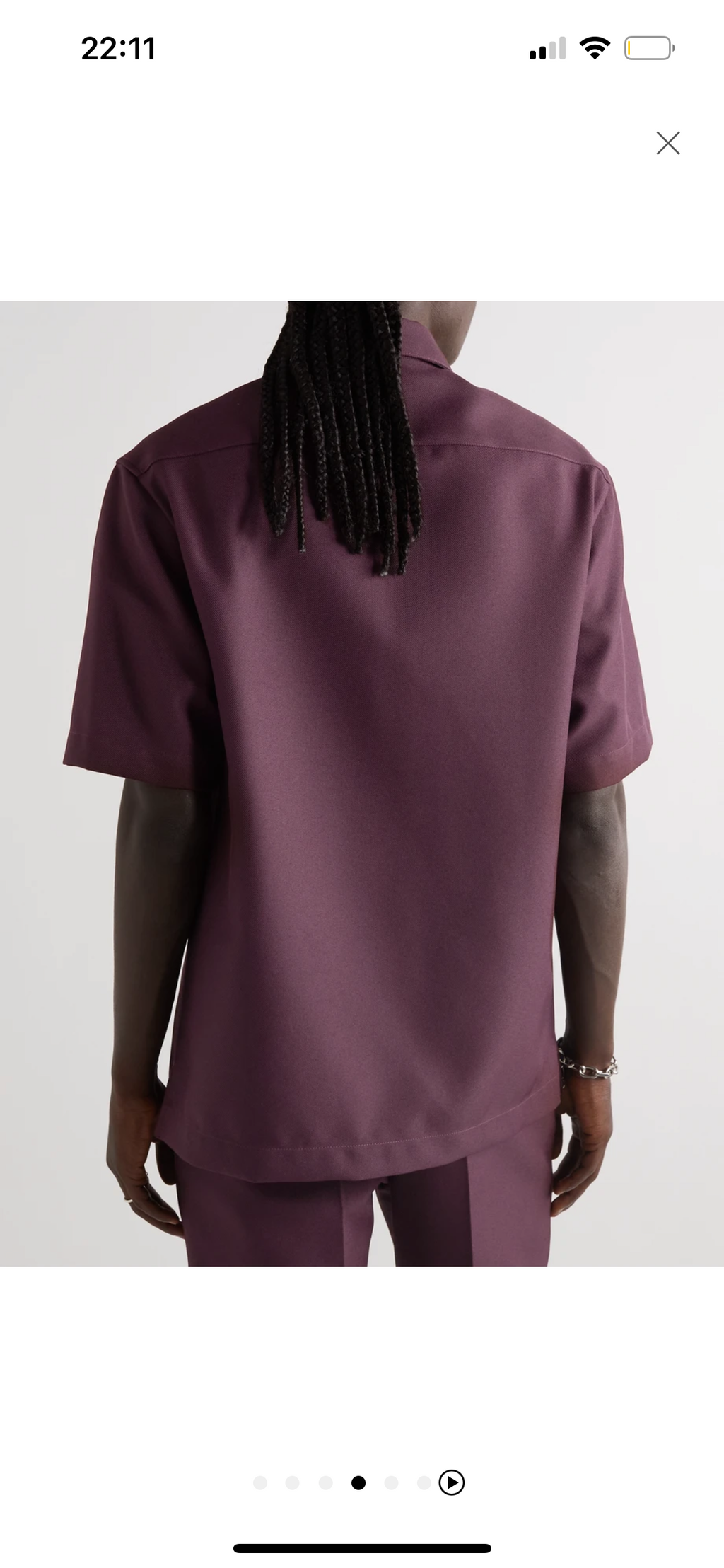 1017 Alyx 9sm fall 22 convertible collar appliquéd twill shirt