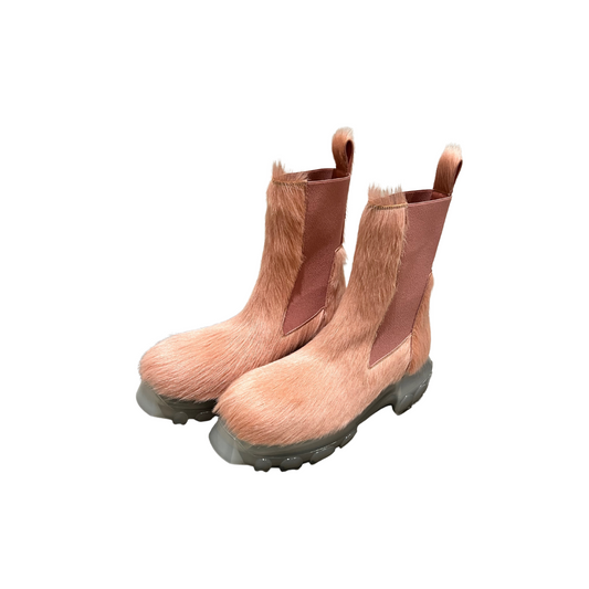 Rick Owens 22ss runway hair tractor boots